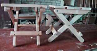 Как сделать деревянный складной стул со спинкой